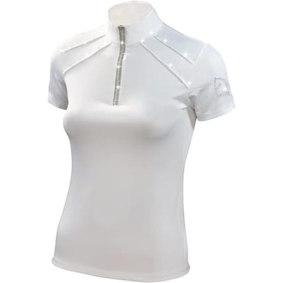 Paardrij-polo met lurexdecoratie voor dames Tattini