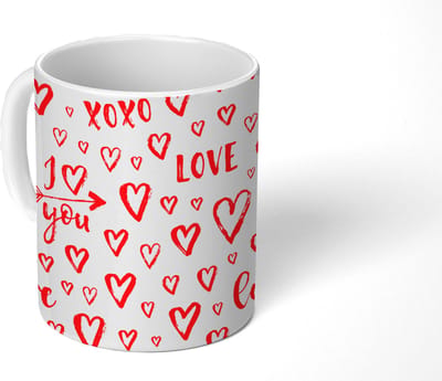 Mok - Koffiemok - Love - Liefde - Liefdes cadeau - Mokken - 350 ML - Beker - Koffiemokken - Theemok