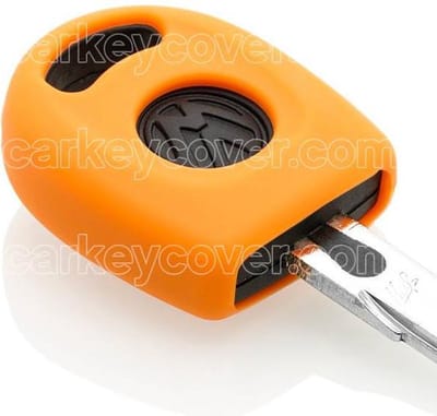 Autosleutel Hoesje geschikt voor Volkswagen / VW - SleutelCover - Silicone Autosleutel Cover - Sleutelhoesje Oranje