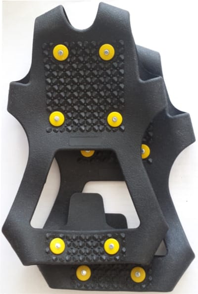 Antislip Zool - Grip Studs - Snow Steps - Snowsteps - Zwart/Geel - L - 39-46
