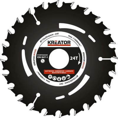 Kreator KRT020305 Invalzaagblad - Ø115 mm - 24 T