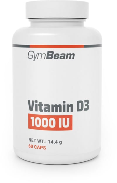 GymBeam Vitamine D3 1000 IE 60 caps niet-gearomatiseerd
