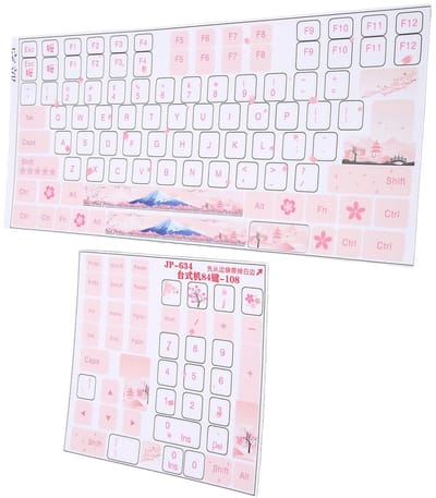 Dailygoods- Toetsenbordstickers Duurzaam PVC - Mechanische Toetsenbordstickers - QWERTY Stickers - Krasbestendig - Slijtvast - Eenvoudig aan te brengen - Keycap Stickers