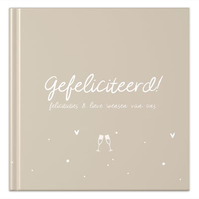 Fyllbooks - Felicitatieboek - Universeel Jubileumboek Verjaardagen - Herinneringsboek - Geschikt voor: 30 Personen