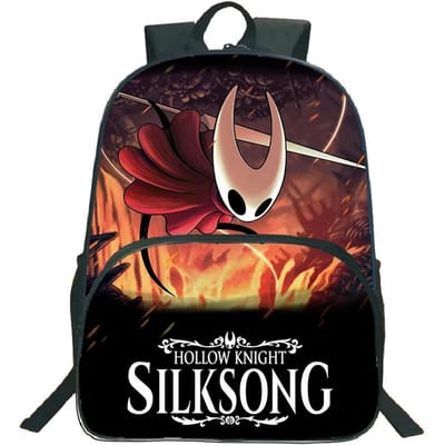 Lichtgewicht Schooltas Hollow Knight Rugzak Cartoon Game Print Kinder Schooltas Grote Capaciteit Rugzak Jongens Meisjes Reis Boekentas