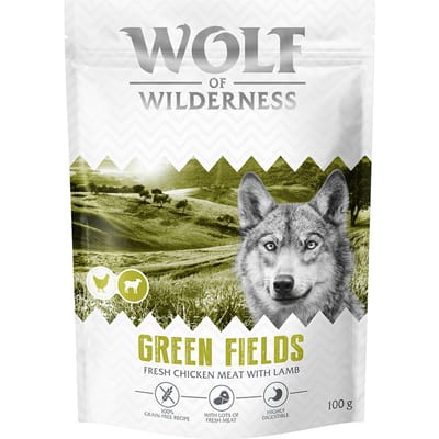 Probeer nu! Wolf of Wilderness Droogvoer voor Honden - Green fields Lam 100g