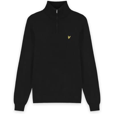 Merinowollen pullover 1/4 rits Lyle & Scott