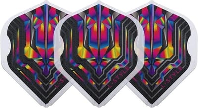 Champagne Flight Dart Flights - Clear Rainbow
