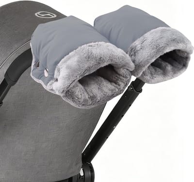 Warmte voor Je Handen: Waterdichte en Winddichte Handmuff voor Kinderwagens, Universele Maat met Pluche Fleece voor Alle Buggies en Kinderwagens