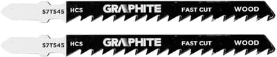 Graphite - Figuurzaagblad - 6 TPI - HCS - T-Greep - 100 mm