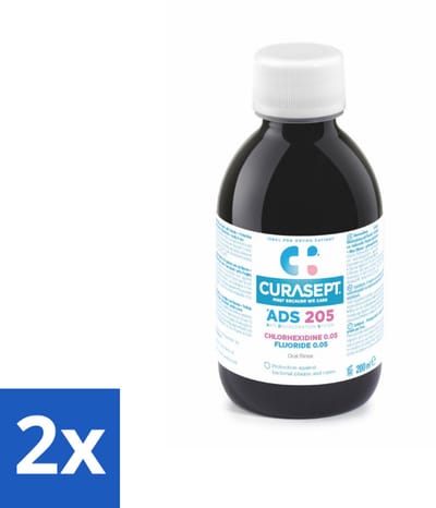 Curasept Mondspoeling 0,05% CHX 200 ml - Voordeelverpakking - 2 stuks
