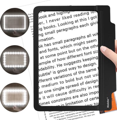 Vergrootglas met Dimbare LED-verlichting voor Slechtzienden - Lichtgewicht en Ergonomisch Ontwerp