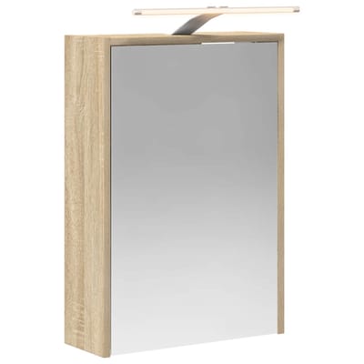 vidaXL - Badkamerspiegelkast - Sonoma - Eik - 43 - x - 16 - x - 62.5 - cm - Bewerkt - hout