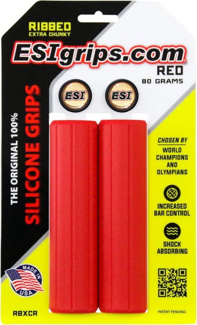 Extra Dikke MTB Handvatten - Comfortabele Siliconen Fietsgrips met Diepe Ribbels