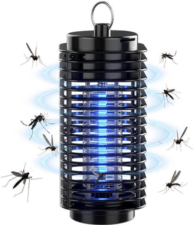 Elektrische insectenverdelger voor binnen – Krachtige en effectieve 3W UV-verdelger met opvangbak – Duurzaam, snel en effectief, beschermt 40 m² tegen vliegende, bijtende en stekende insecten