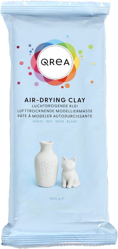Klei qrea luchtdrogend wit 1000 gram | 12 stuks
