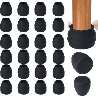 Set van 16 Ronde Siliconen Beschermdoppen voor Stoelpoten (14-19 mm)