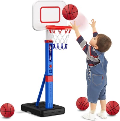 Instelbare Basketbalpaal voor Peuters en Kinderen