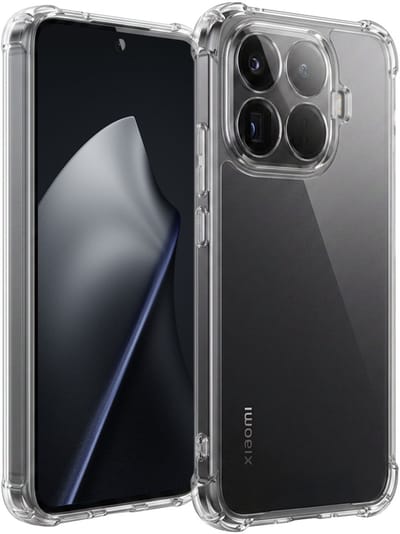 Hoesje - Geschikt voor Xiaomi 15T Pro - Sterk & Shockproof - Siliconen Shock Case - Hoes Cover - Telefoonhoes - Transparant