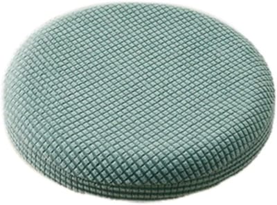 Ronde Stoelbekleding Set van 2 - Wasbare en Elastische Bescherming voor Draaisteunen met een Diameter van 30-40 cm in Groen