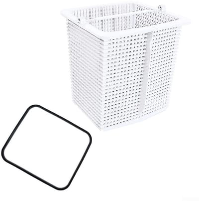 Dailygoods- Zwembad Skimmer Mand Perfecte Vervanging - Mand voor Super Pump - Dekselpakking - Filtert Bladeren/Puin - Verbeterde Functionaliteit - Filtermand