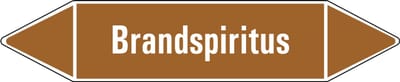 Brandspiritus leidingmarkering op vel 75 x 17 mm - 8 per vel