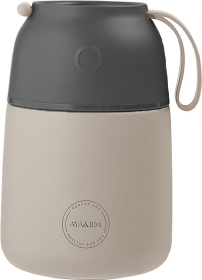 AYA & IDA - Foodie - Thermosfles - Voedselcontainer - 500ml - CREAM BEIGE