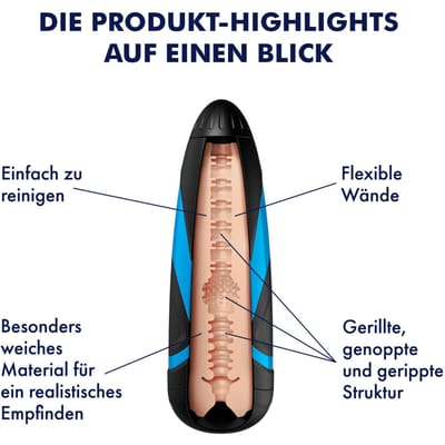 Satisfyer Men Sleeve, vervangende sleeve voor masturbator, zacht silicone