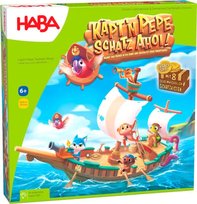 Coöperatief Piratenspel Kapitein Pepe – Schat der Zeven – Bordspel voor Kinderen vanaf 6 Jaar – 2 tot 5 Spelers – 20 Minuten