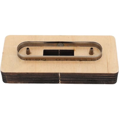 Leren Snijmal Kabelbandjes Koord Organizer Houten Snijmallen Snijmal voor DIY Knutselen L L beige