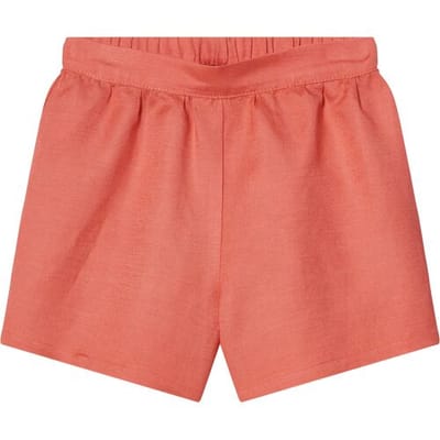 LUPILU Korte linnen kinder broek (Koraal, 98/104)