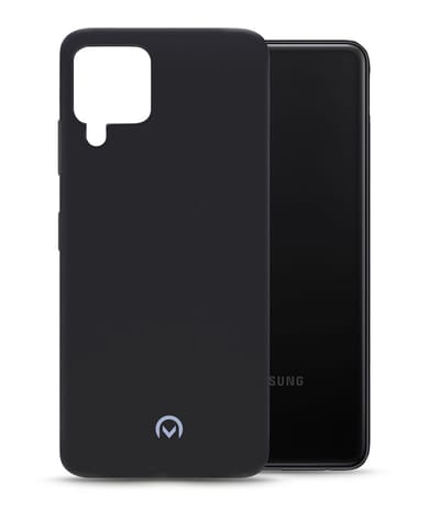 Mobilize Hoesje geschikt voor Samsung Galaxy A22 4G Telefoonhoesje Flexibel TPU | Mobilize Rubber Gelly Backcover | Galaxy A22 4G Case | Back Cover - Matt Black | Zwart
