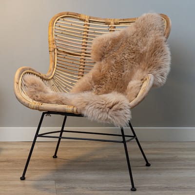 WOOOL Australisch Schapenvacht - Beige M (100x55cm) 100% Natuurlijk & Echt - Vloerkleed - ECO+