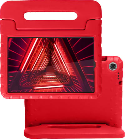 Hoes - Geschikt voor Lenovo Tab M10 FHD Plus (2e / 2nd Generatie) - Kinderhoes Shockproof Bumper - Kidsproof Case - Tablet Hoesje - Kinder Hoes Cover - Rood