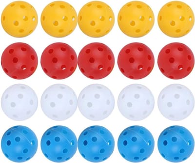 Praktische set van 20 golfballen voor training, luchtstroom en indoor oefening, ideaal voor golfers en sportaccessoires