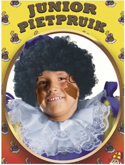 2x stuks pietenpruik voor kinderen - roetveeg Piet pruik - Sinterklaas verkleedspullen