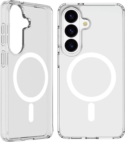 Cellularline Clear Mag Hoesje - Geschikt voor Samsung Galaxy S26 - MagSafe & Anti-Yellow & Antibacterieel - Transparant