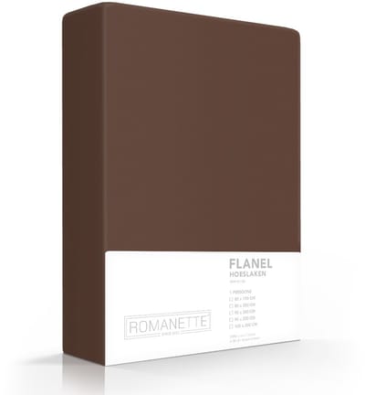 Luxe Hoeslaken Verwarmend Flanel - Taupe