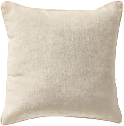 Dutch Decor LEWY - kussenhoes 45x45 cm - glansvelours - Snow White - wit - met rits - zonder binnenkussen