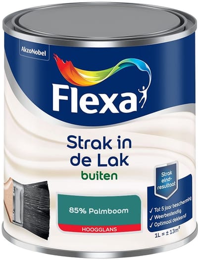 Flexa - Strak In De Lak Buitenlak Hoogglans - 85% Palmboom - Mengverf - 1 L