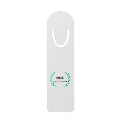 Hacebo® - niece I love you metalen boekenlegger - Nicht - de liefste nicht - verjaardag - cadeautje voor nicht - nicht artikelen - kado - geschenk Bladwijzer boekenleggers - 12.7 cm x 3.2cm