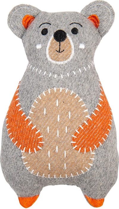 Jack & Vanilla Hondenspeelgoed - Grote hondenknuffel 26 cm - Honden speelgoed van gerecycleerde wol met piep