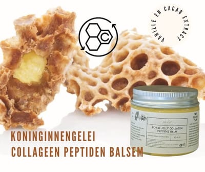 Handgemaakte anti-age creme met Bijengif en Koninginnengelei - collageen peptide - nigella olie 60ml