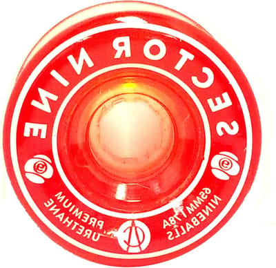 Longboard Wielen - Skateboard Wielen - Soepel Skaten - Goede Rolsnelheid - 65mm 78A - Warm Rood