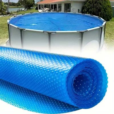 Ronde solar afdekking van 1,8 meter voor inbouw- en bovengrondse zwembaden, 16 mil dik - Premium, zware solar afdekking voor bovengrondse zwembaden, blauw