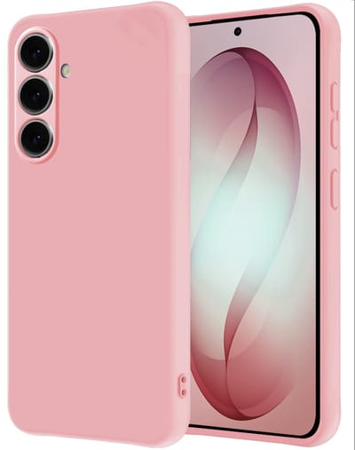 Hoesje - Geschikt voor Samsung Galaxy S26 - Sterk & Shockproof - Hoes Cover - Siliconen Case - Lichtroze
