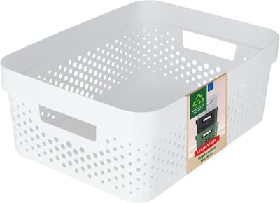 Curver Infinity Recycled Dots Opbergbox - 11L - wit