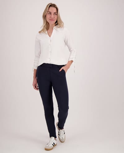 Je m'appelle Travelstof At Work Broek Regular fit Met stretch - Blauw - Maat M