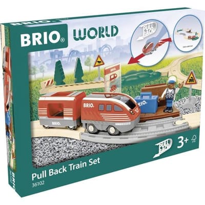 Brio Pullback Trein Set - 28dlg.
