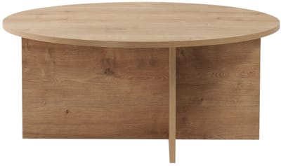 Houten salontafel "Sun" - 90 x 90 x 40 cm - Saffier Eiken